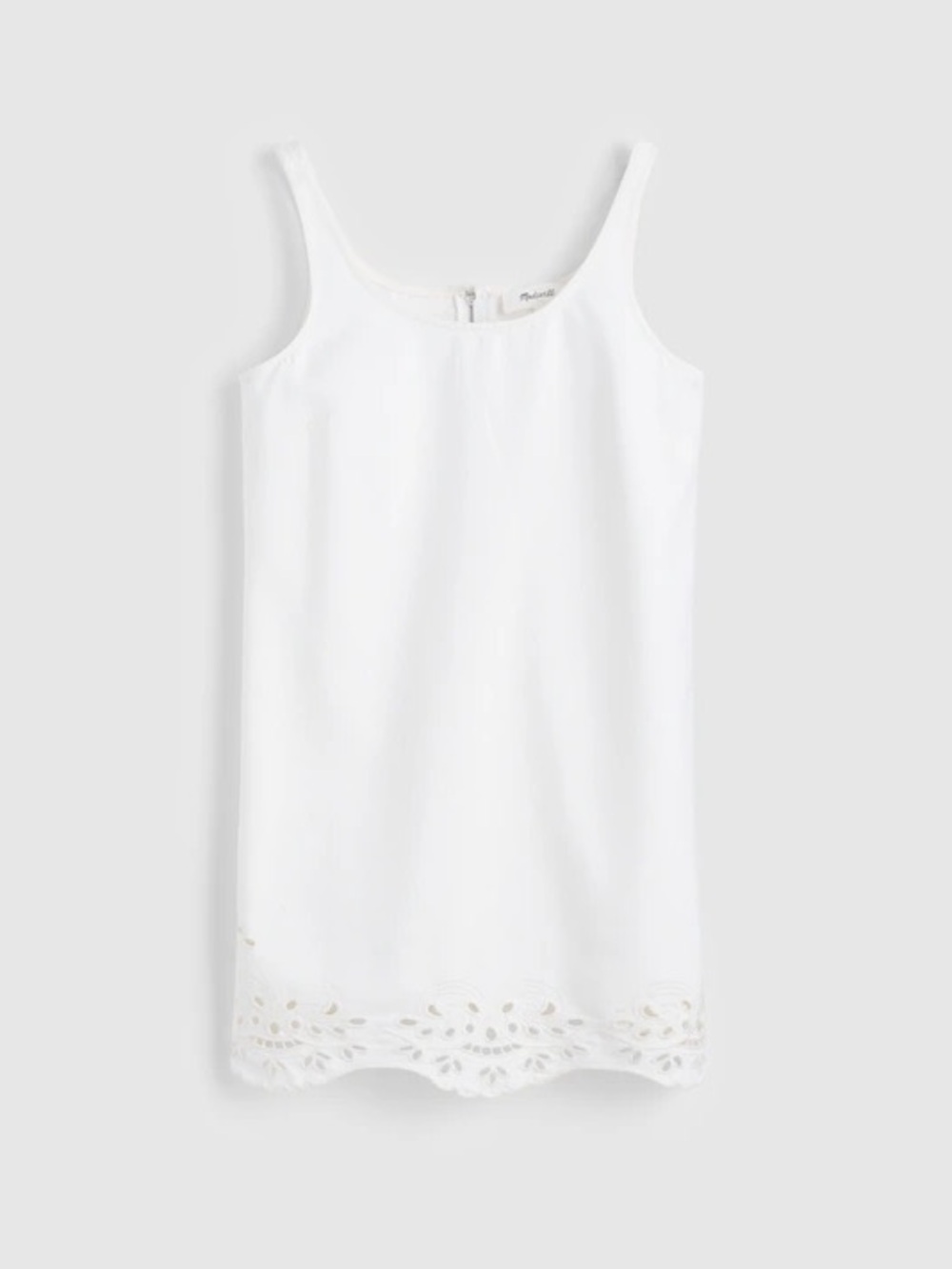 Madewell Denim Eyelet Mini Shift Dress